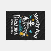 Couverture Polaire Mostly Bad Decisions Turks Caicos Spring Break  (Devant (Horizontal))