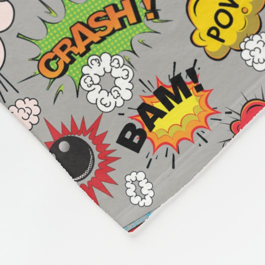 Couverture Polaire Mot d'action Retro Comic Book (Coin)