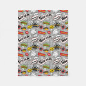 Couverture Polaire Mot d'action Retro Comic Book (Devant)