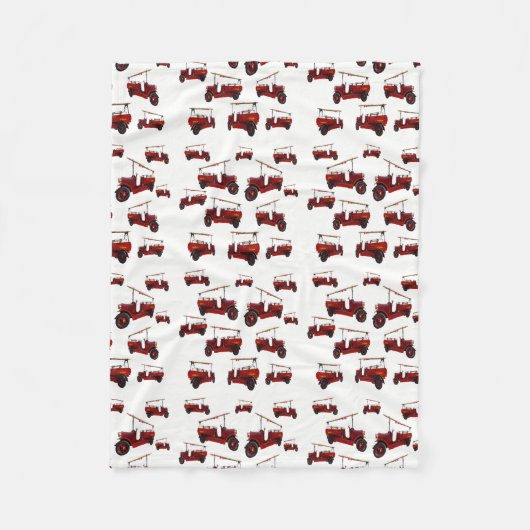 Couverture Polaire Moteur Vintage Rouge Avec Motif D'Échelle, (Devant)