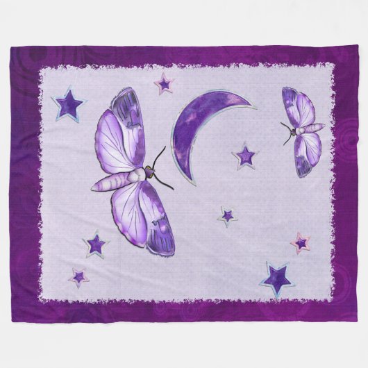 Couverture Polaire Moth Mystic Nouvel Âge LIT CONFORT JETER (Devant (Horizontal))