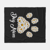 Couverture Polaire Mother Best Dog Mom Ever Birthday (Devant (Horizontal))