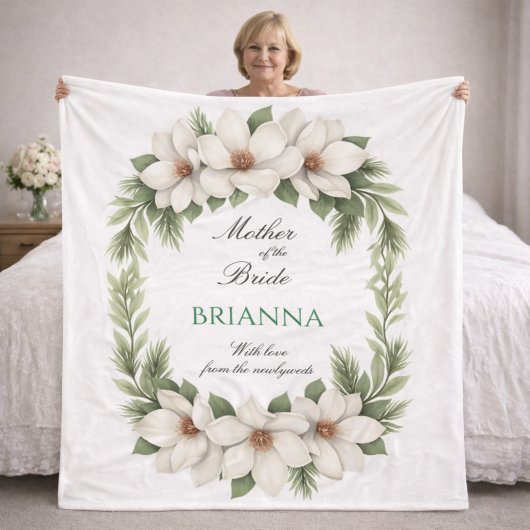 Couverture Polaire Mother of the Bride Magnolia Wedding Gift