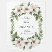 Couverture Polaire Mother of the Bride Magnolia Wedding Gift   (Devant)