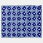 Couverture Polaire Motif 061214 - Marine profonde avec bleu pâle 9dc6 (Devant (Horizontal))