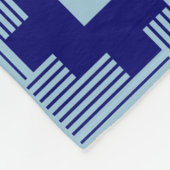 Couverture Polaire Motif 061214 - Marine profonde avec bleu pâle 9dc6 (Coin)