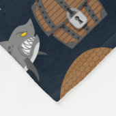 Couverture Polaire Motif 1 d'habitants d'océan (Coin)