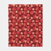 Couverture Polaire Motif 2 2 de fraise (Devant)