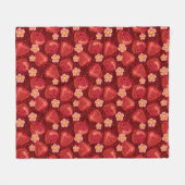 Couverture Polaire Motif 2 2 de fraise (Devant (Horizontal))