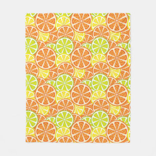 Couverture Polaire Motif 2 d'agrume
