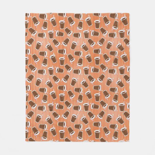 Couverture Polaire Motif 2 d'aliments de préparation rapide (Devant)