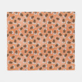 Couverture Polaire Motif 2 d'aliments de préparation rapide (Devant (Horizontal))