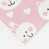 Couverture Polaire Motif 2 d'amour (Coin)