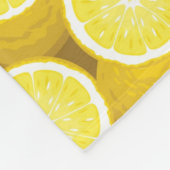 Couverture Polaire Motif 2 de citron (Coin)