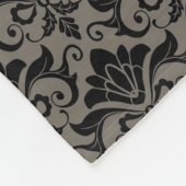 Couverture Polaire Motif 2 de damassé (Coin)