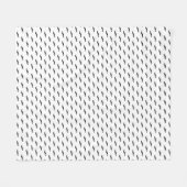 Couverture Polaire Motif 2 de hippie de moustache (Devant (Horizontal))