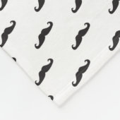 Couverture Polaire Motif 2 de hippie de moustache (Coin)