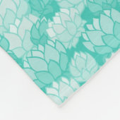 Couverture Polaire Motif 2 de Lotus (Coin)