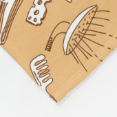 Couverture Polaire Motif 2 de petit déjeuner (Coin)