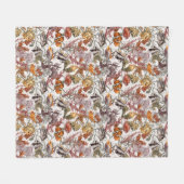 Couverture Polaire Motif 2 de vie marine d'aquarelle (Devant (Horizontal))