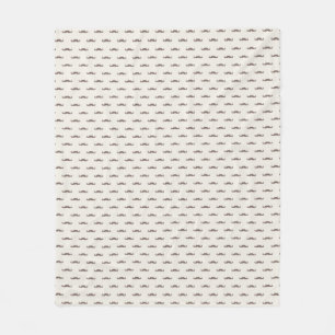 Couverture Polaire Motif 3 de hippie de moustache