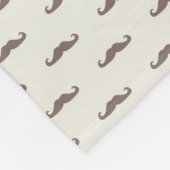 Couverture Polaire Motif 3 de hippie de moustache (Coin)