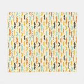 Couverture Polaire Motif 3 de moustache (Devant (Horizontal))