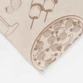 Couverture Polaire Motif 3 de nourriture (Coin)