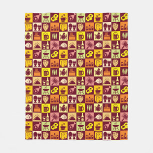 Couverture Polaire Motif 3 de nourriture