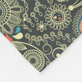 Couverture Polaire Motif 3 de Paisley (Coin)