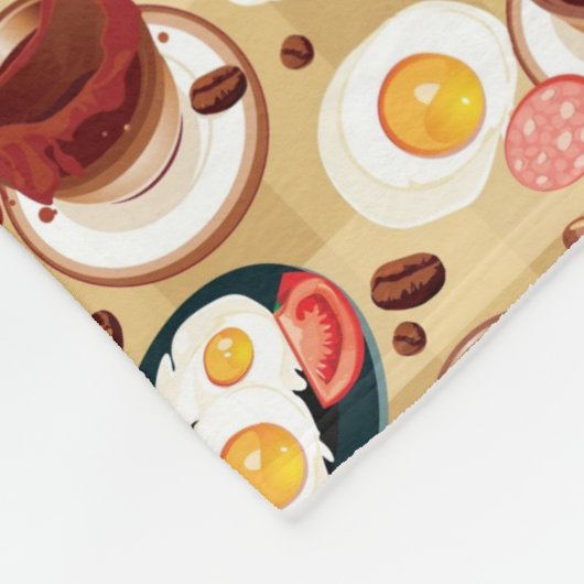 Couverture Polaire Motif 3 de petit déjeuner (Coin)