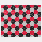 Couverture Polaire Motif 3d cube (Devant (Horizontal))