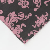 Couverture Polaire Motif 5 de damassé (Coin)