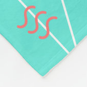 Couverture Polaire motif 90s géométrique (Coin)