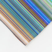 Couverture Polaire Motif à bandes multiples (Coin)