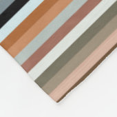 Couverture Polaire Motif à bandes multiples (Coin)