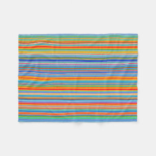 Couverture Polaire Motif à bandes multiples