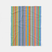 Couverture Polaire Motif à bandes multiples (Devant)