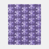 Couverture Polaire Motif à bouffées de neige ultra violettes (Devant)
