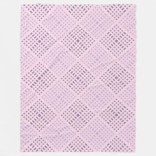 Couverture Polaire motif À damiers,08 W Lpink BG