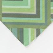 Couverture Polaire Motif à échelle à rayures vert olive (Coin)