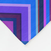 Couverture Polaire Motif à échelle Bleu et violet (Coin)