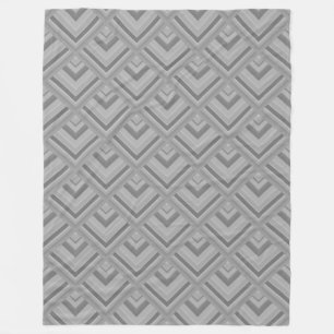 Couverture Polaire Motif à échelle grise
