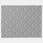 Couverture Polaire Motif à échelle grise (Devant (Horizontal))