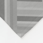 Couverture Polaire Motif à échelle grise (Coin)