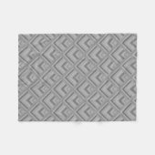 Couverture Polaire Motif à échelle grise (Devant (Horizontal))