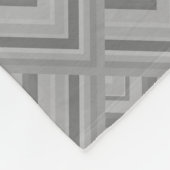 Couverture Polaire Motif à échelle grise (Coin)