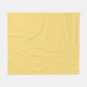 Couverture Polaire Motif à échelles de poisson jaune (Devant (Horizontal))