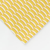 Couverture Polaire Motif à échelles de poisson jaune (Coin)