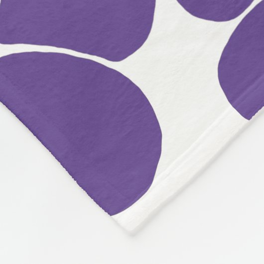 Couverture Polaire Motif à fleurs en vert citron et violet (Coin)